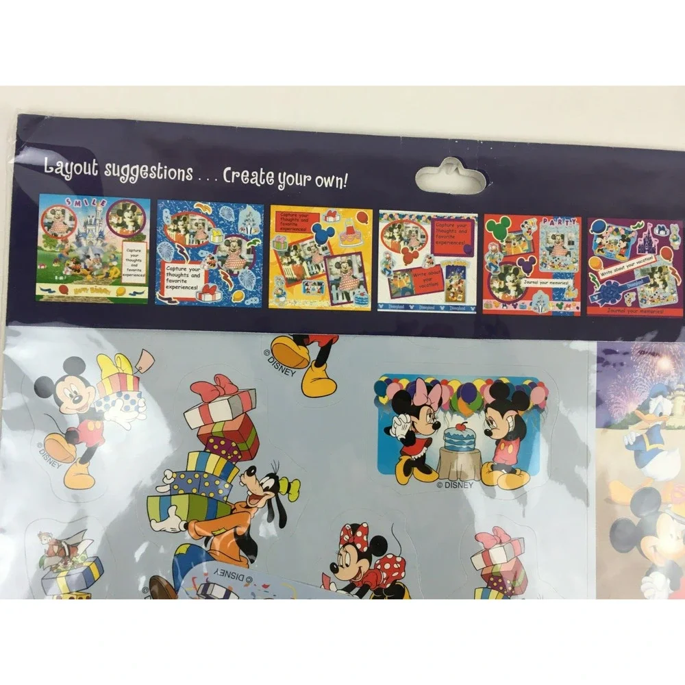 Disney New Mickey Scrapbook Stickers Disneyland Disney World Minnie Mouse Goofy